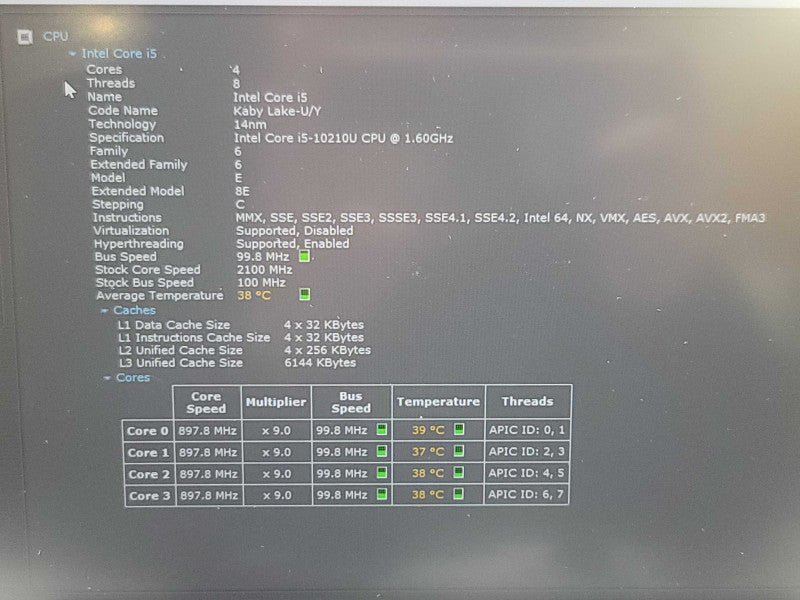 Lenovo ThinkPad L14| i5-10210U| 16GB DDR4| 256GB SSD NO AC ADAPTER  β Lap200