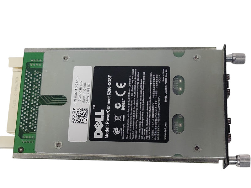 Dell PowerConnect 6224 6248 Switch Module 6200-XGSF 10GB SFP+ 0U691D Q_