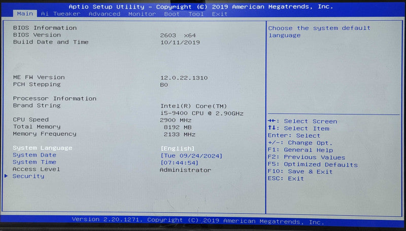 Custom PC, ASUS PRIME B360M-C, i5-9400 2.90GHz, 8GB DDR4, 256GB NVMe