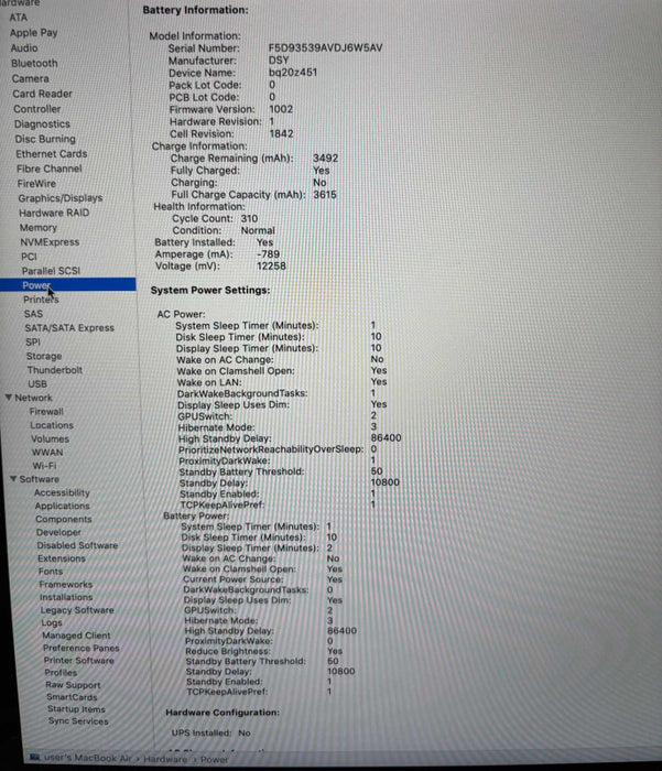 Apple MacBook Air Retina 13-inch 2019 i5-8210Y@1.60GHz 8GB 256GB SSD READ! Q