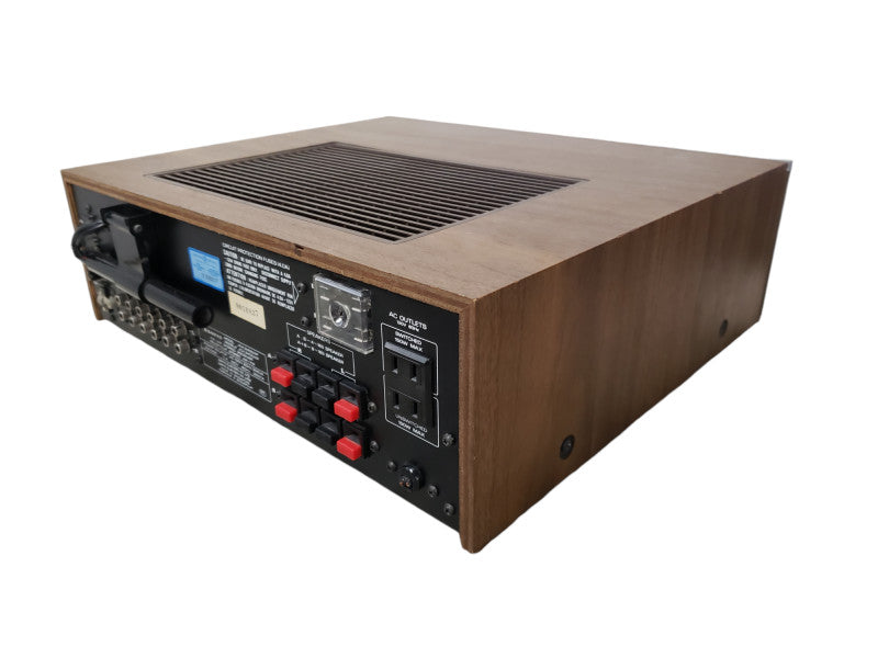 Vintage Wooden Sanyo JCX-2400K FM/AM Stereo Receiver - READ