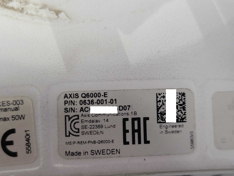 Axis Q6000-E 0636-001-01 Quad Camera Security Camera, READ _