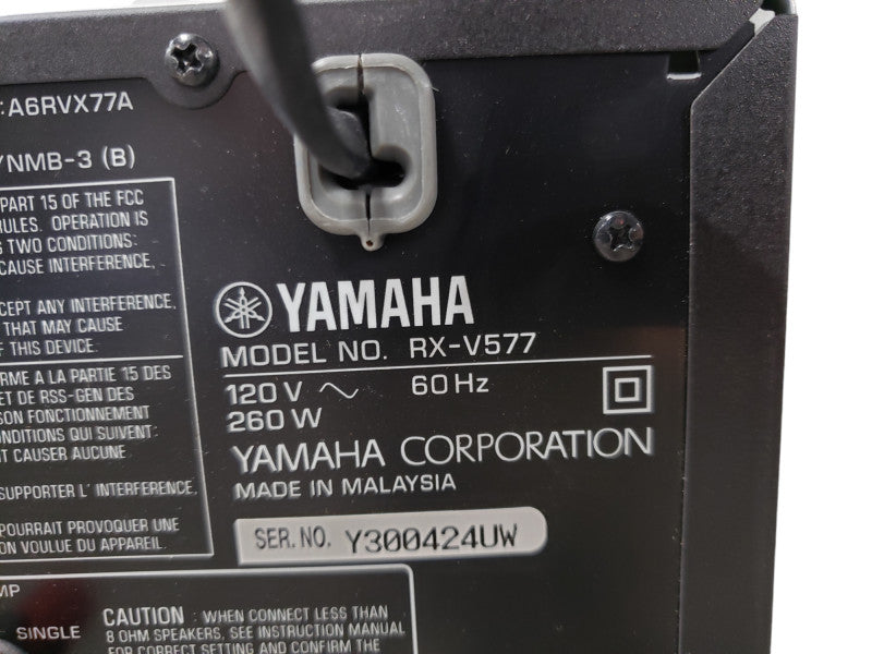Yahama RX-V577 Cinema DSP 3D Digital Natural Sound AV Receiver
