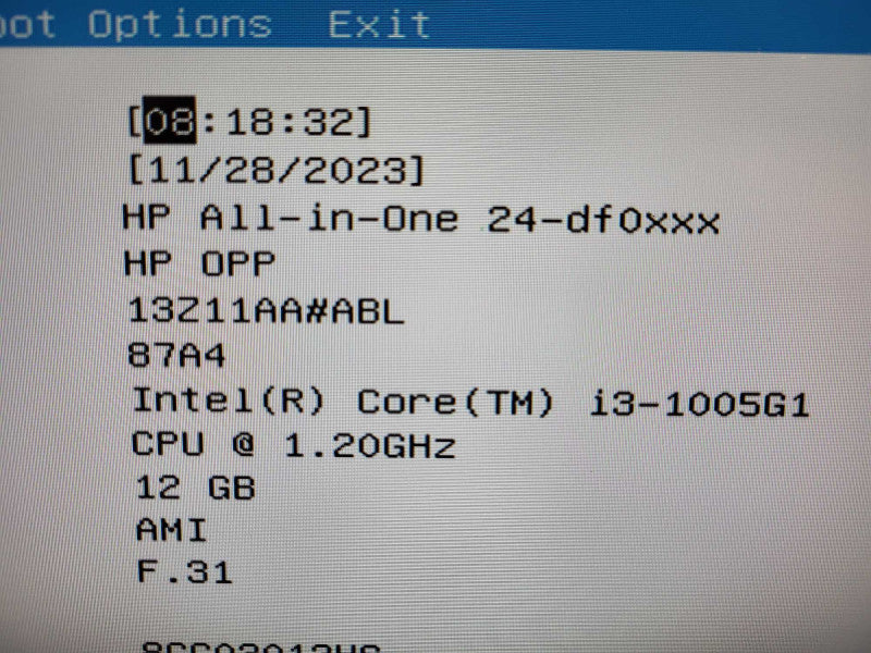 HP All-in-One 24-df0309c 24" i3-1005G1 1.2GHz 12GB RAM 512GB SSD $