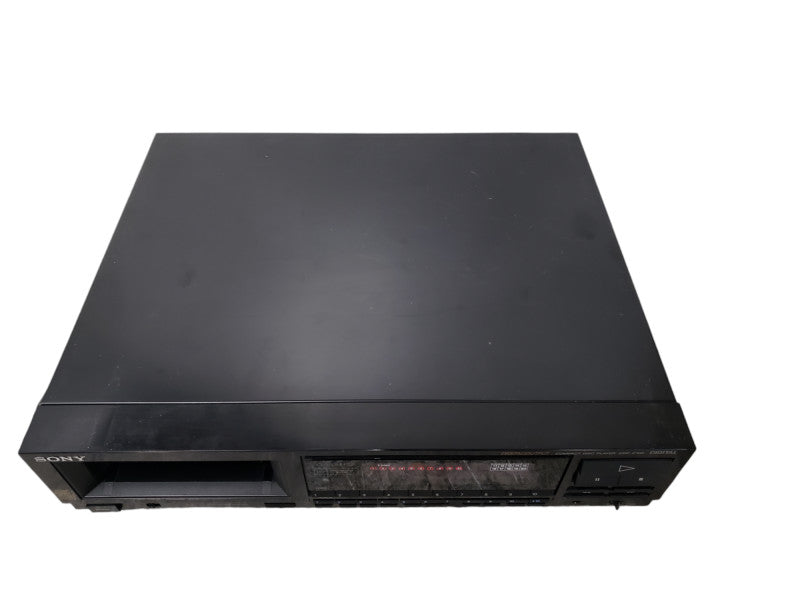 Vintage Sony CDP-C100 CD Player Compact Disc Player 10 CD Magazine-Read