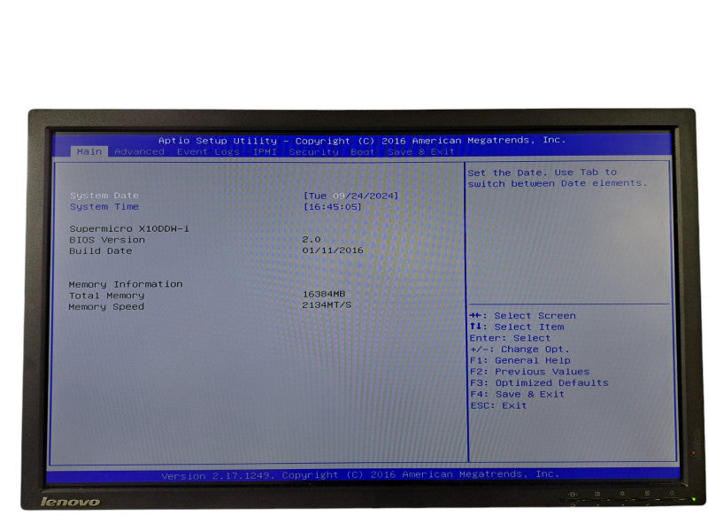 Supermicro X10DDW-i 1U | 2x Xeon E5-2620 v4 @ 2.10GHz, 16GB DDR4, 1x PSU