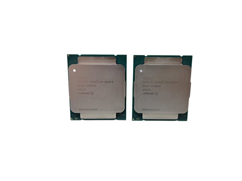 Lot 2x Intel Xeon E5-2620 v3 2.4GHz 6-Core 15MB 85W SR207 CPU Processor