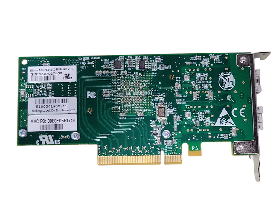 Silicom PE210G2SPI9A-XR Dual Port 10Gb Ethernet Adapter, LP Bracket _