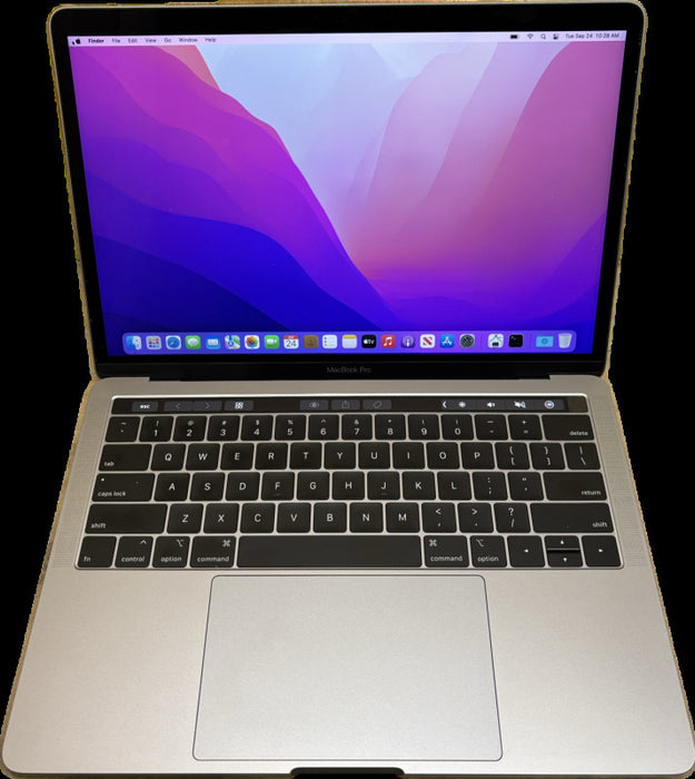 Apple MacBook Pro 13" 2019 TouchBar 4Ports i7-8569U 16GB 256SSD No AC Adapter