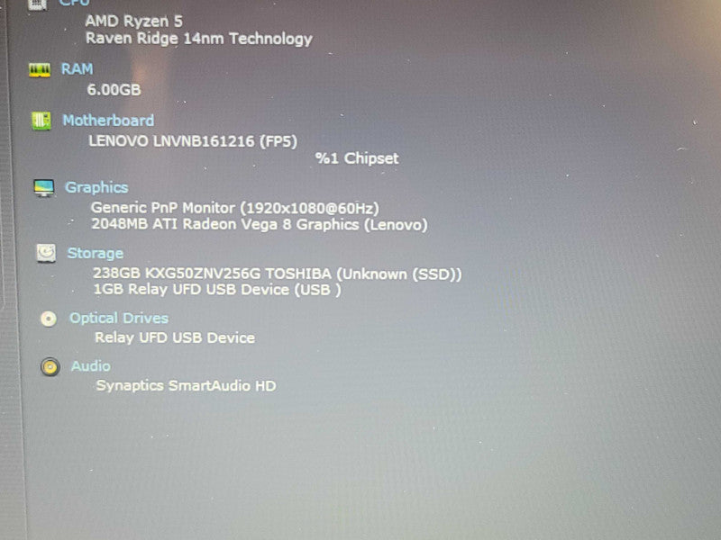 Lenovo V330-14ARR| Ryzen 5 2500U| 8GB DDR4| Radeon Vega 8| 256GB SSD  β BudLap