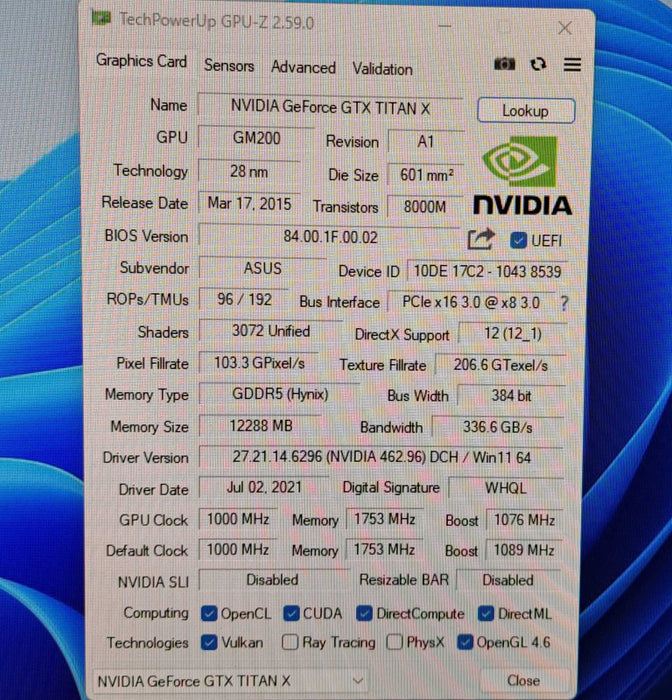 NVIDIA GeForce GTX Titan X 12GB GDDR5 Graphics Card | 699-1G600-0000-501