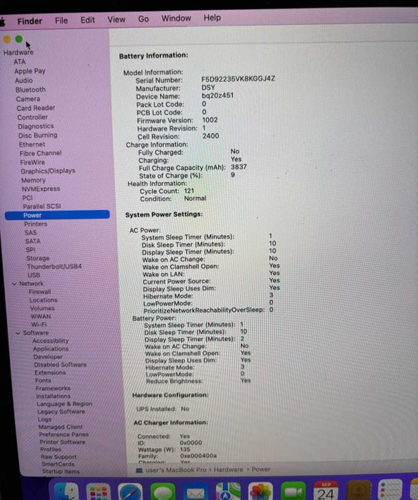 Apple MacBook Pro 13" 2019 Touch Bar i5-8257U 8GB RAM 128GB SSD READ