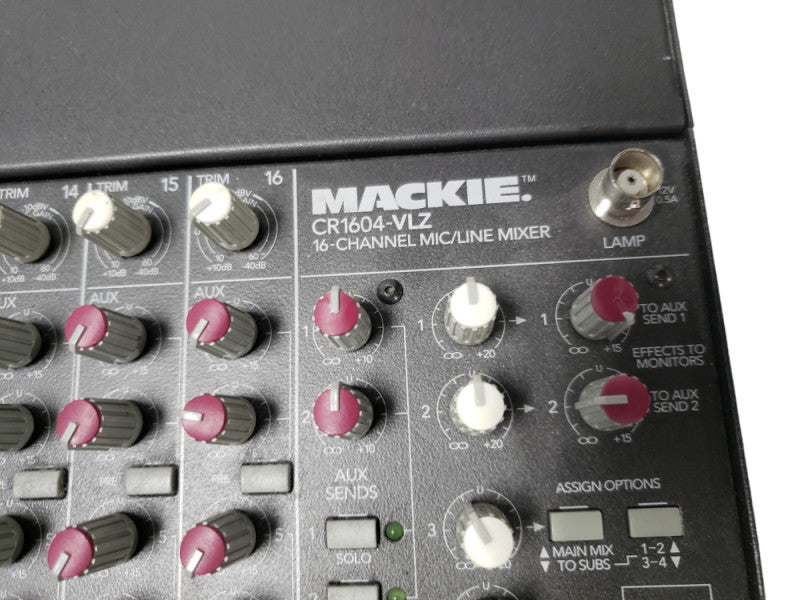 Mackie CR1604-VLZ 16-Channel Mic/Line Mixer  READ