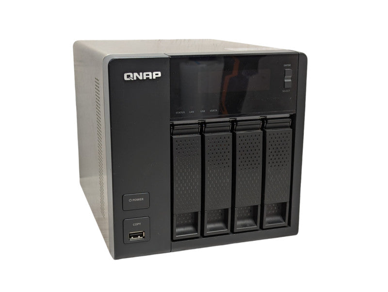 QNAP TS-419P ii 4 bay NAS with 2x 4TB HDDs  -