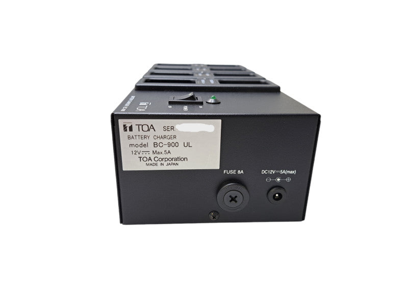 TOA Electronics BC-900 UL | 8-Bay Battery Charger