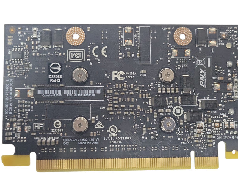 NVIDIA Quadro P1000 4GB DDR5 Graphics Card, Low profile bracket _