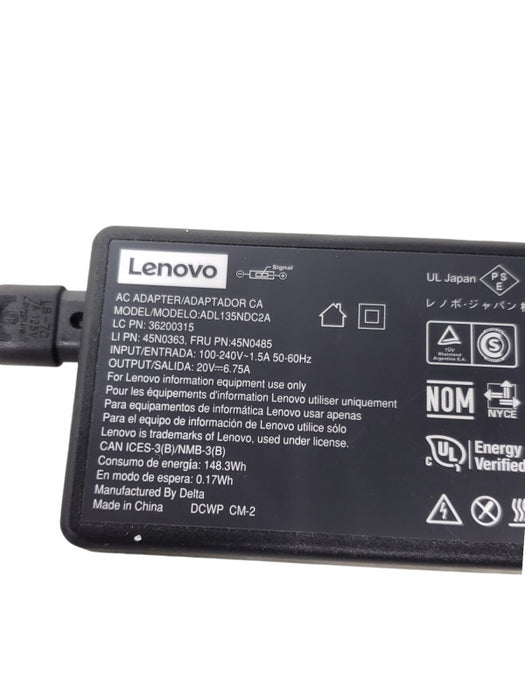 Genuine Lenovo 135W AC Adapter Yellow Square Tip Q