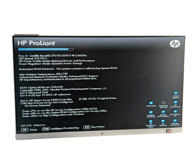 HP DL380p Gen8 2x Intel Xeon E5-2670 0 @ 2.60Ghz 128GB RAM  -