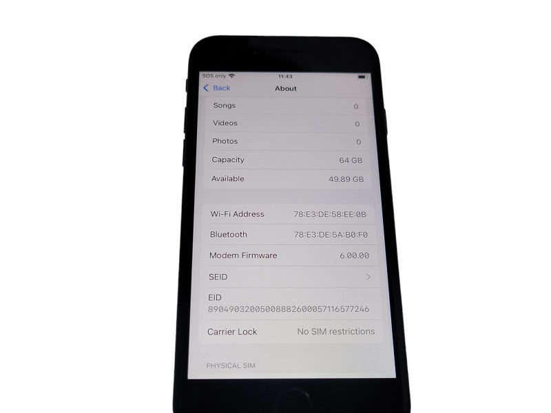 Apple iPhone SE 2nd Gen 64GB unlocked phone _