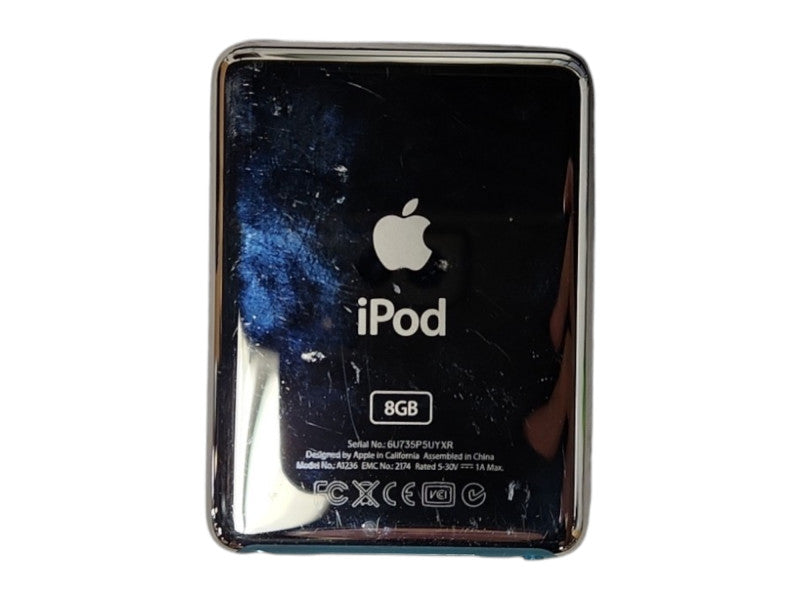 Apple iPod Nano 3rd Generation, 8GB, Model: A1236