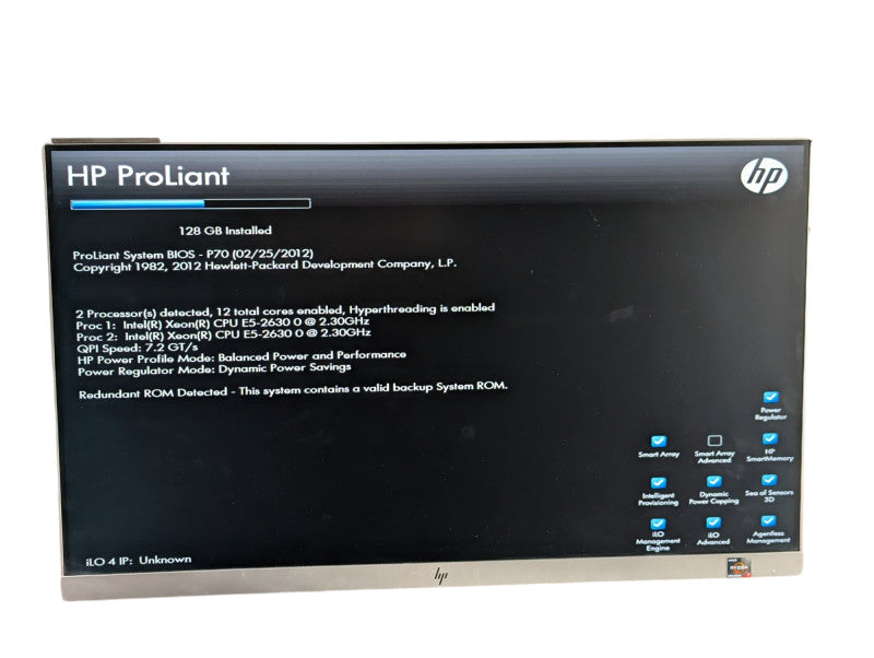 HP DL380p Gen8 2x Intel Xeon E5-2630 0 @ 2.30Ghz 128GB RAM -