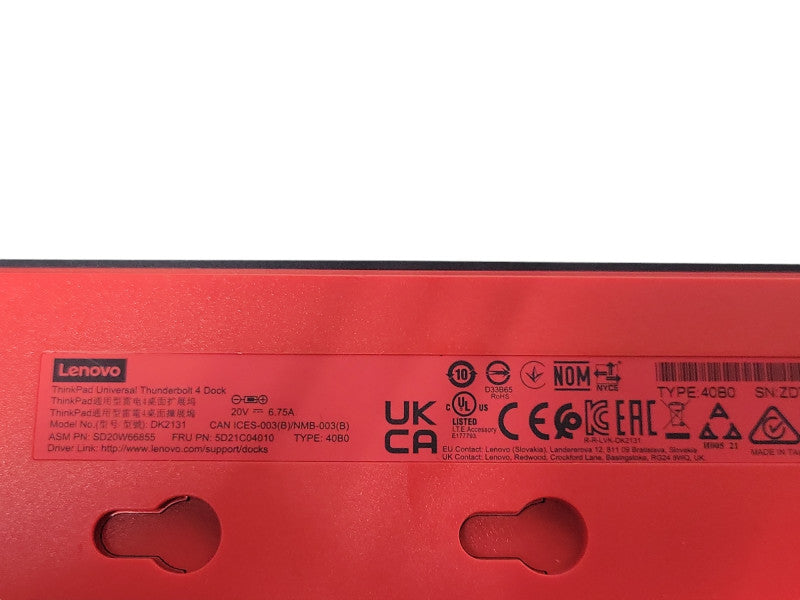 Lenovo ThinkPad universal Thunderbolt 4 dock 40B0 docking Stations Q_