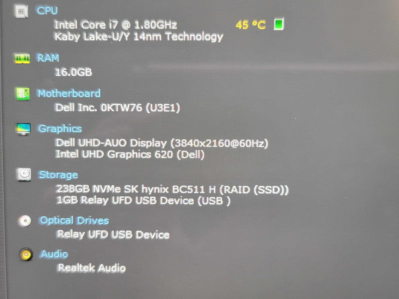 Dell XPS 13 9380| i7-8565u| 16GB DDR3L| 256GB SSD TOUCH NO BATTERY β Lap200