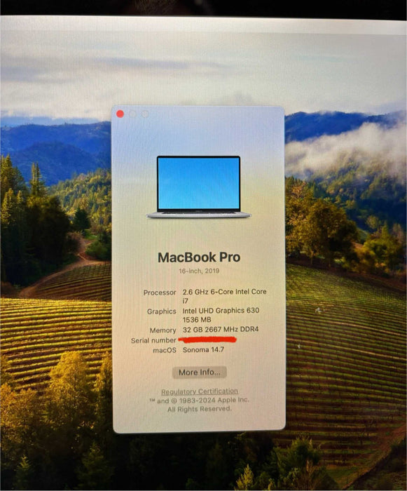Apple MacBook Pro 16" 2019 i7-9750H Radeon Pro 5300M 32GB RAM 512GB SSD READ!
