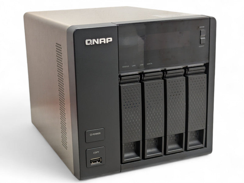 QNAP TS-419P ii 4 bay NAS with 4x 4TB HDDs installed  -