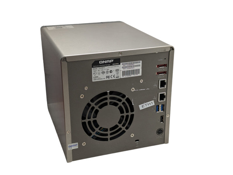 QNAP TS-419P ii 4 bay NAS with 4x 4TB HDDs installed  -