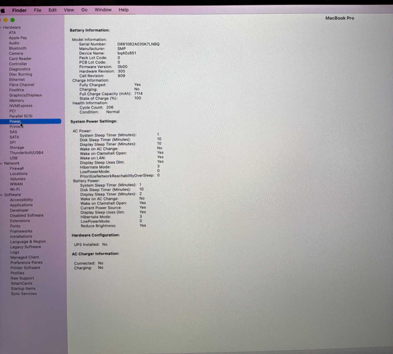 Apple MacBook Pro 16" 2019 i7-9750H Radeon Pro 5300M GPU 32GB 512SSD READ!