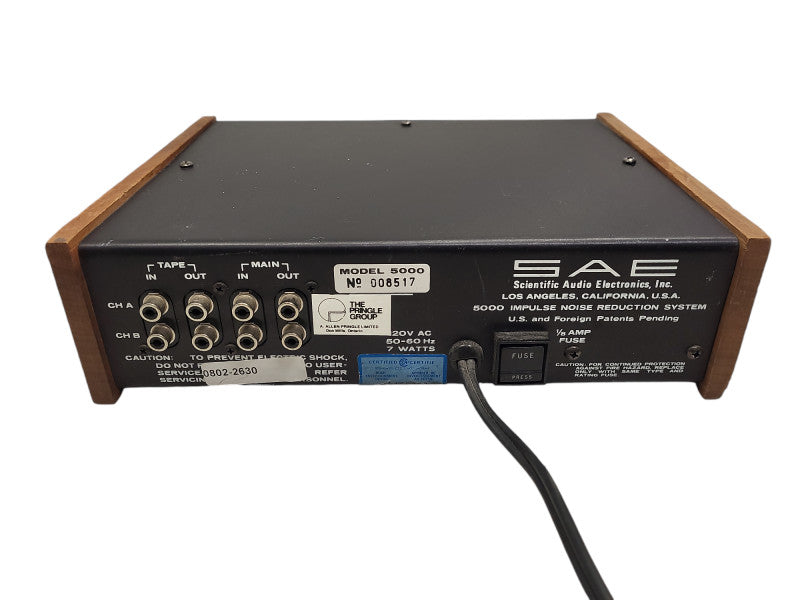 Vintage SAE Model 5000A Impulse Noise Reduction System Reduces Clicks Pops $