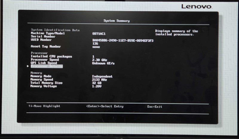 Lenovo System X 3650 M5 2U 8x2.5", Xeon E5-2697 v4 2.30GHz, 32GB RAM, No HDD