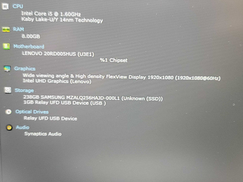 Lenovo ThinkPad E15| i5-10210u| 8GB DDR4| 256GB SSD  β Lap200
