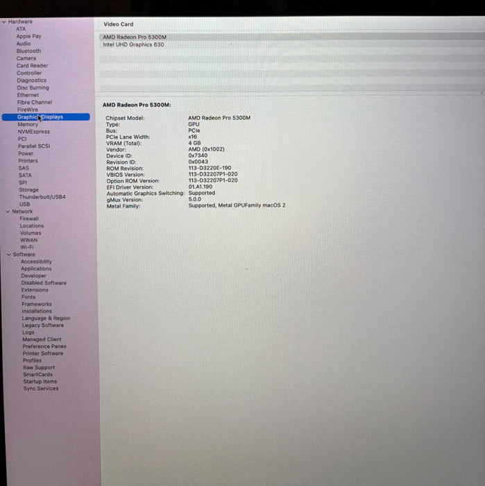 Apple MacBook Pro 16-inch 2019 i7-9750H Radeon Pro 5300M 32GB 512SSD READ