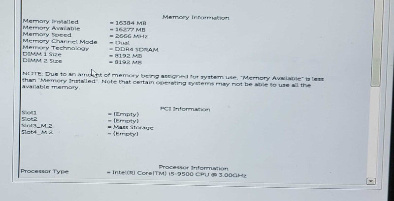 Dell OptiPlex 3070 SFF Intel Core i5 9500 CPU, 16GB RAM, 1TB SSD
