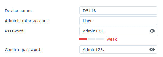 Synology DiskStation DS118 1-bay Diskless NAS 1x 1TB HDD Q!