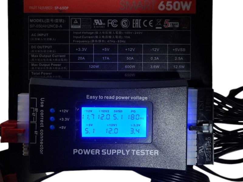 Thermaltake Smart 650 Watt 80+ Bronze Power Supply SP-650AH2NCB-A