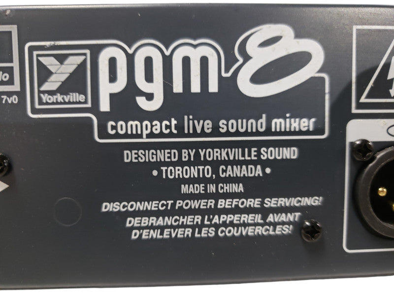 Yorkville PGM8 Compact Live Sound Mixer