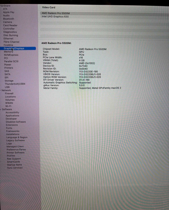 Apple MacBook Pro 16-inch 2019 i9-9880H Radeon Pro 550M 64GB RAM 1TB SSD READ