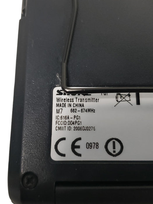 SHURE PG1-M7 TRANSMITTER FREQ M7 662-674 MHz and MIC- Read Please