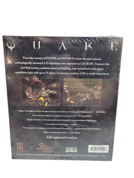 Quake (PC CD-ROM Game for Windows, 1996) Original Vintage Game SEALED %