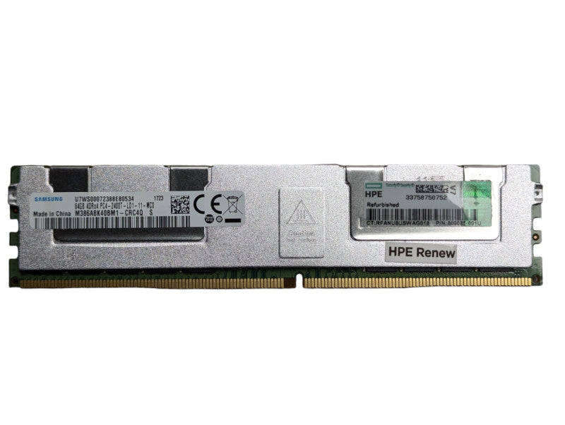 64GB DDR4 Samsung Server Ram Module 4DRx4-2400T-LD1-11-MC0 Heatsinked  Q-