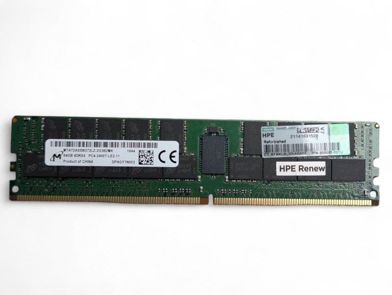 64GB DDR4 Micron Server Ram Module 4DRx4 PC4-2400T-LE2-11  Q-
