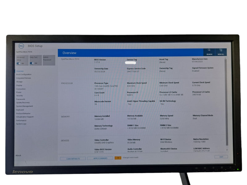 Dell OptiPlex 7010 Micro | i5-13500T @4.6GHz 14C, 16GB DDR4, 512GB NVMe, Wi-Fi