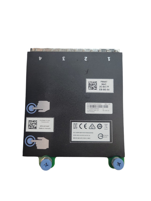 Dell PowerEdge R720 R730 Quad Port Ethernet Adapter FM487 %