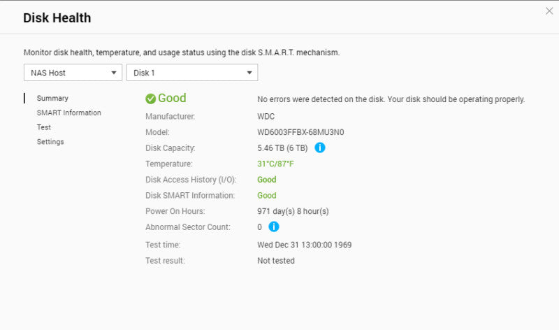 QNAP TS-231 2 Bay NAS with 2x 6TB HDDs, No Power adapter