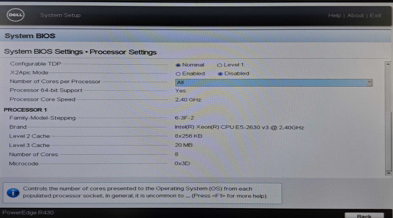 Dell R430 1U 8x 2.5" | Xeon E5-2630 v3 @ 2.4GHz 8C, 8GB DDR4, H730P Mini