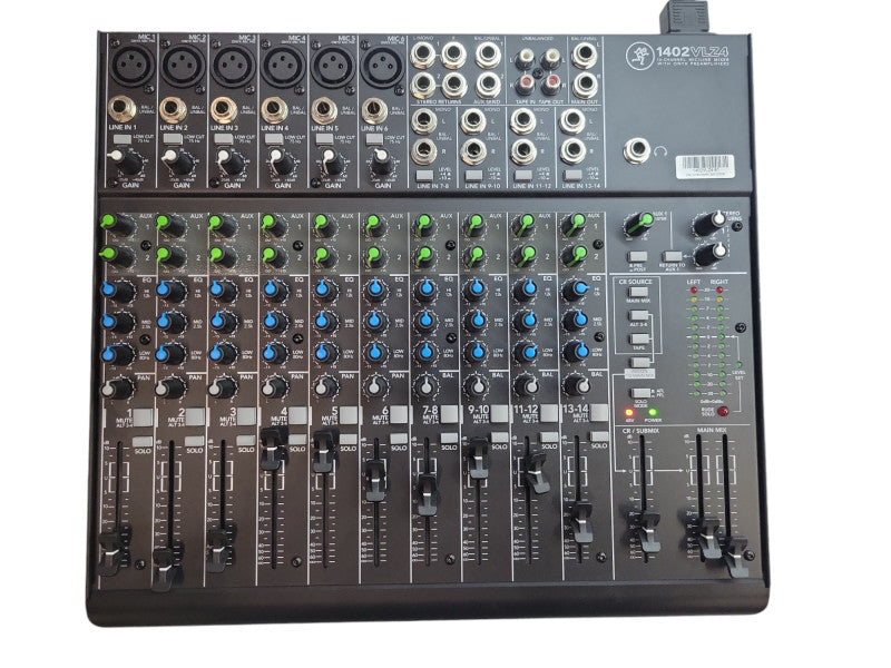 Mackie 1402VLZ4 14 Channel Mic/Line Mixer Mixing Console Onyx Preamplifiers U %
