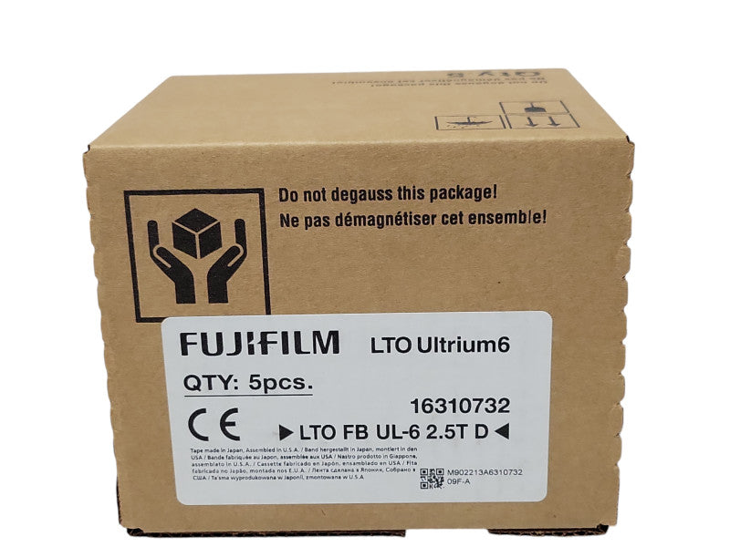 New Pack of 5x Fujifilm LTO Ultrium6 LTO FB UL-6 2.5TD 16310732 Q_